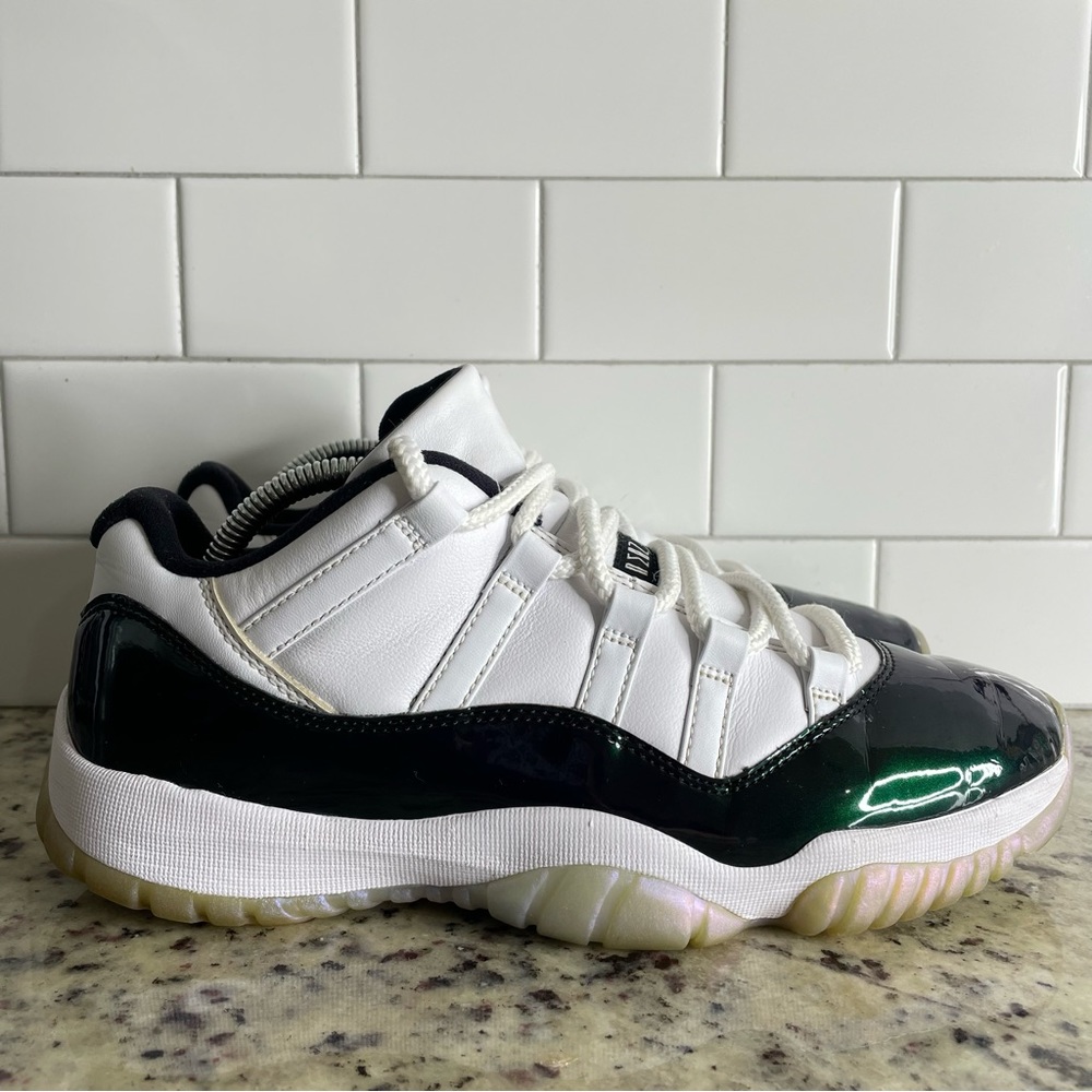 Nike Air Jordan 11 Retro Low Emerald Iridescent 528895-145 Men's Size 9.5